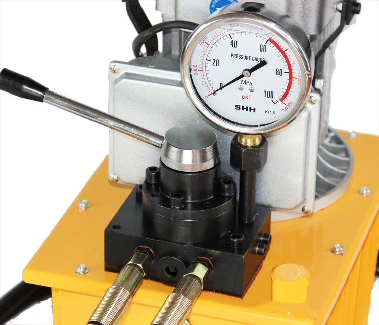 
Electric Driven Hydraulic Pump 10000 PSI (Double acting manual valve) HHB-700AB 