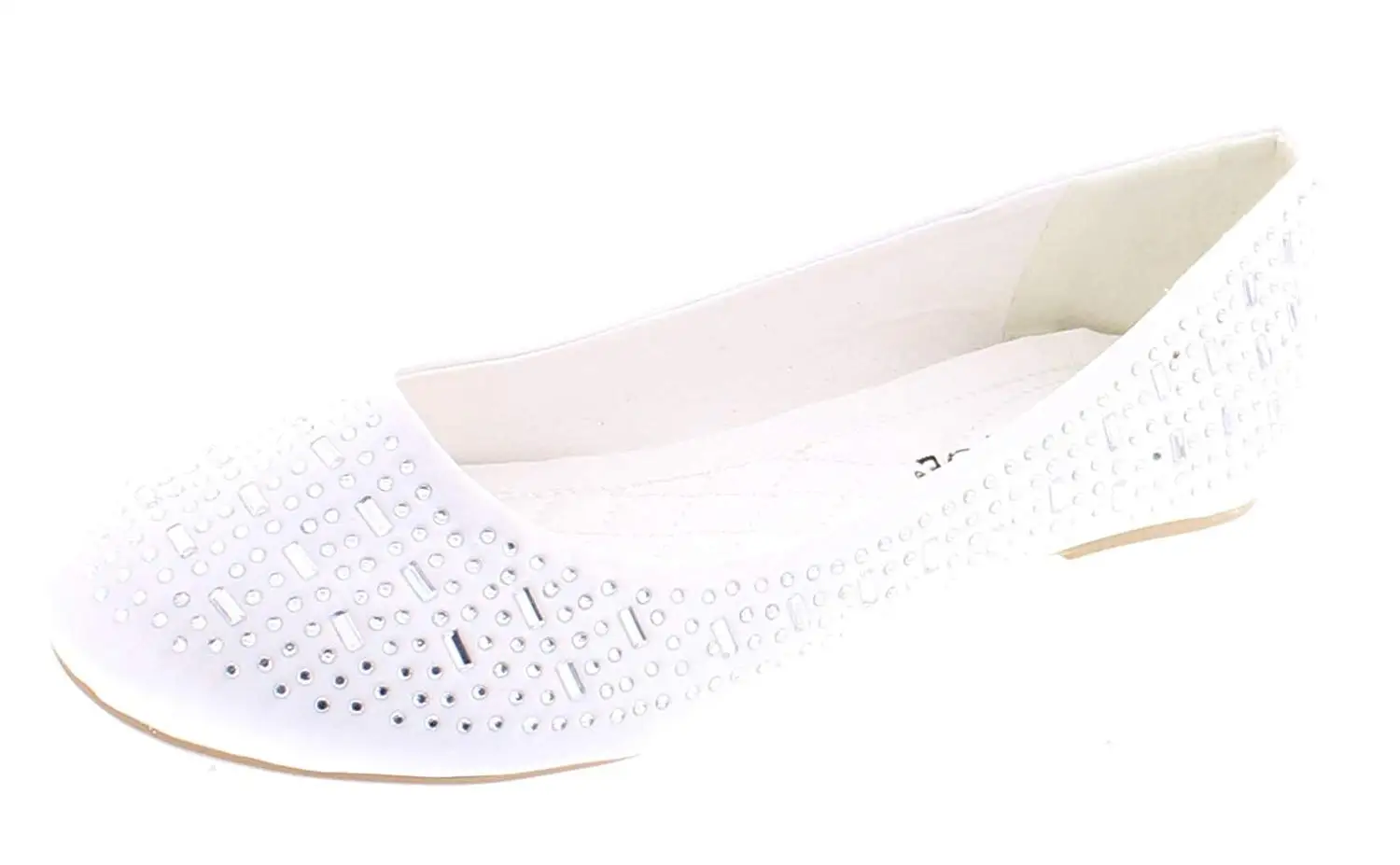 VECJUNIA Girls Princess Dressy Mary-Jane Ballet Flat Shoes Flowers Wedding