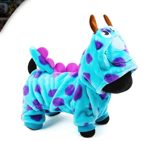 Image of 2019 Genuine Dog Pet Clothes Warm Party Dress up Dog Winter Clothing Coat Dragon Design Costume For Small Meadium And Big Puppy