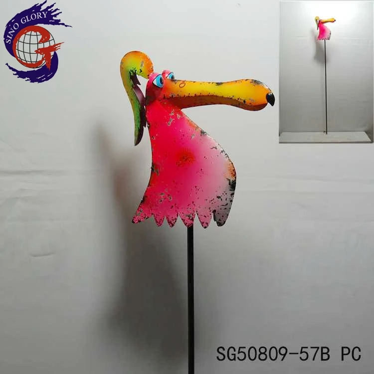 metal garden animals and garden stakes