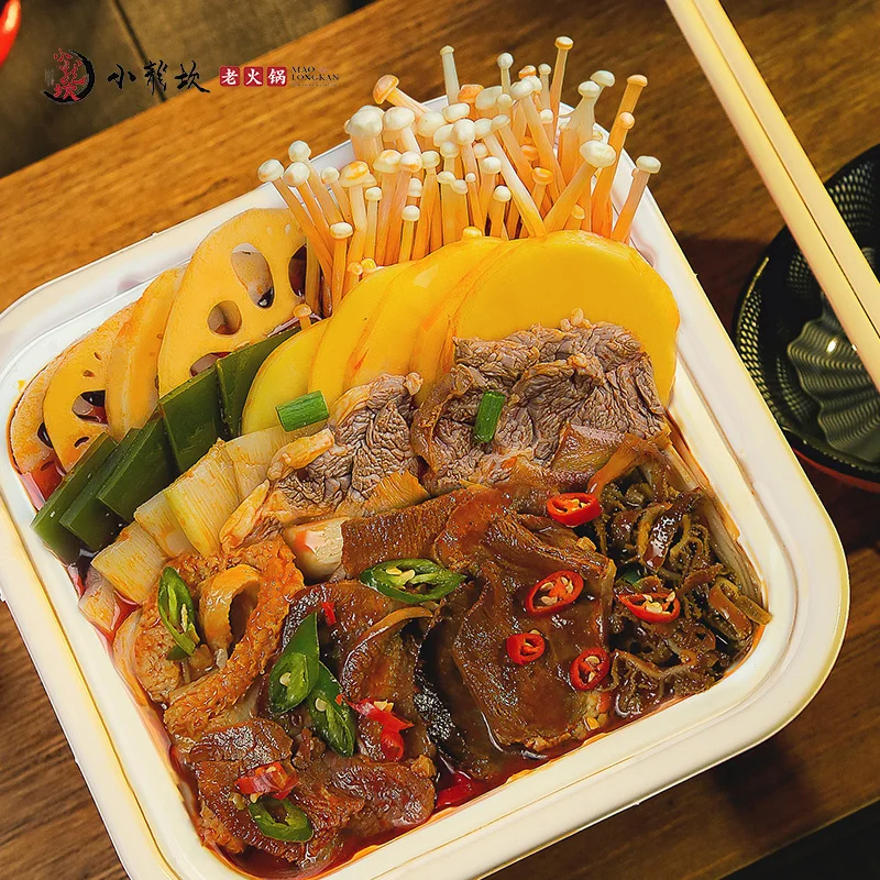 
Xiaolongkan Chinese Beef Offal Self Heating Convenient Instant Hot Pot 