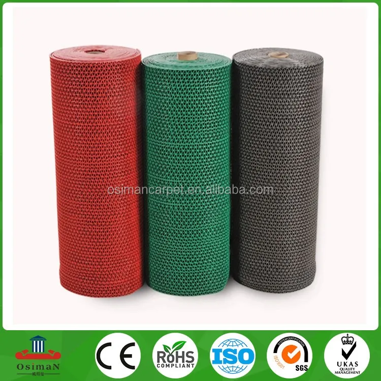 3.5mm9mm High Quality Antislip Pvc S Mat In Rolls,Mesh Pvc Mat Roll
