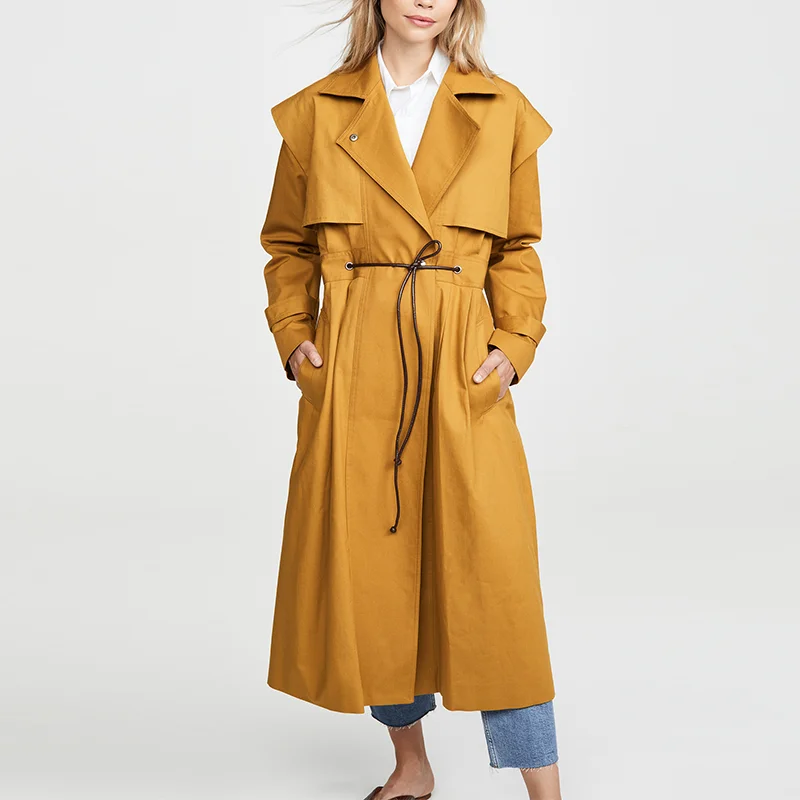 mustard winter coat