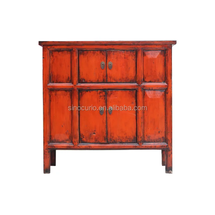 Asian Antique Vintage Corner Cabinets Living Room Wood Storage