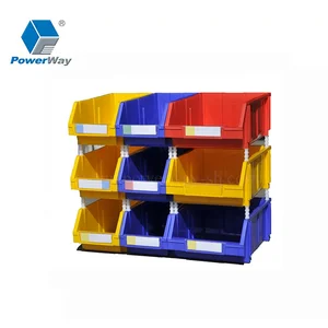 Image of Powerway Small sizes PP plastic stackable container tool storage bins and boxes