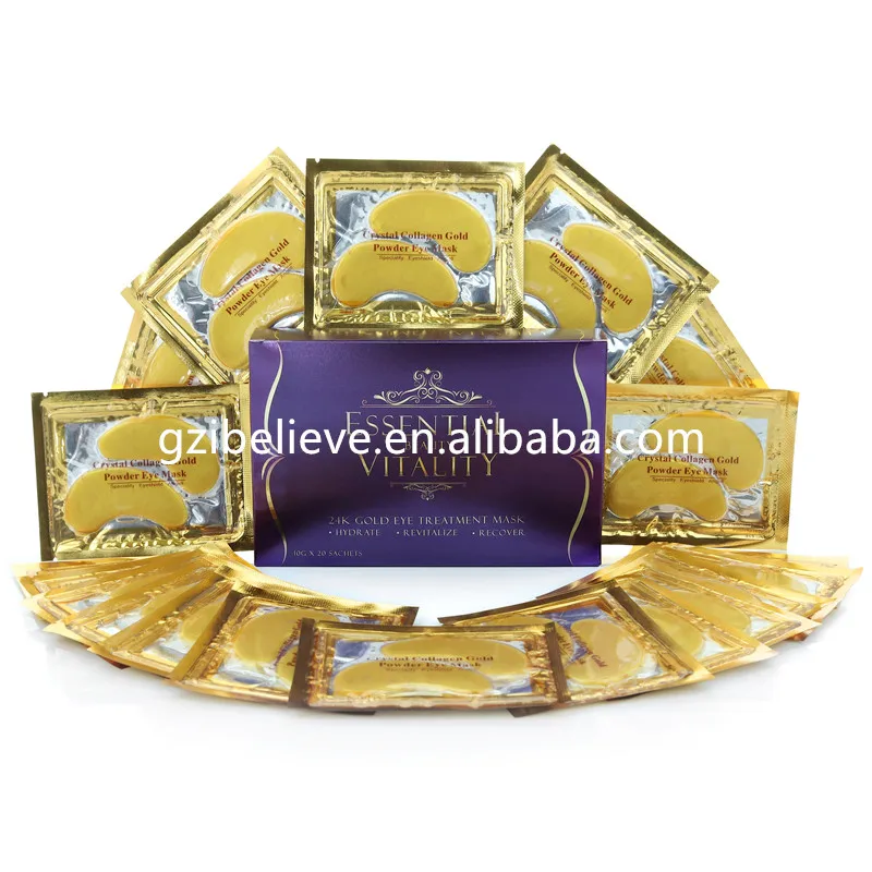 

Rejuvenating under eye mask 24k gold collagen eye pads for puffy eyes, dark circles, Customzied eye mask collagen