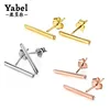 925 Sterling Silver Stud Earrings Modern Bar Cafe Bar Fancy Design Gold Earring