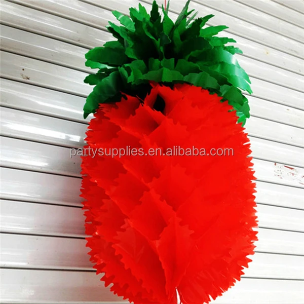 Pineapple Paper Lanterns Chinese New Year Decorative Lanterns Marriage