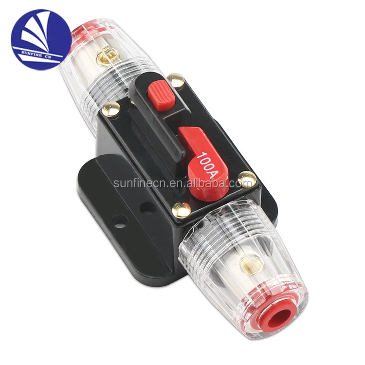 100A 12V-24V 80-300A DC Auto Car Marine Boat Bike Stereo Audio Circuit Breaker Reset Fuse