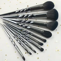 

JLY Setting makeup tool powder brush sets cosmetics beauty kit silver handle patented design at low MOQ low cost