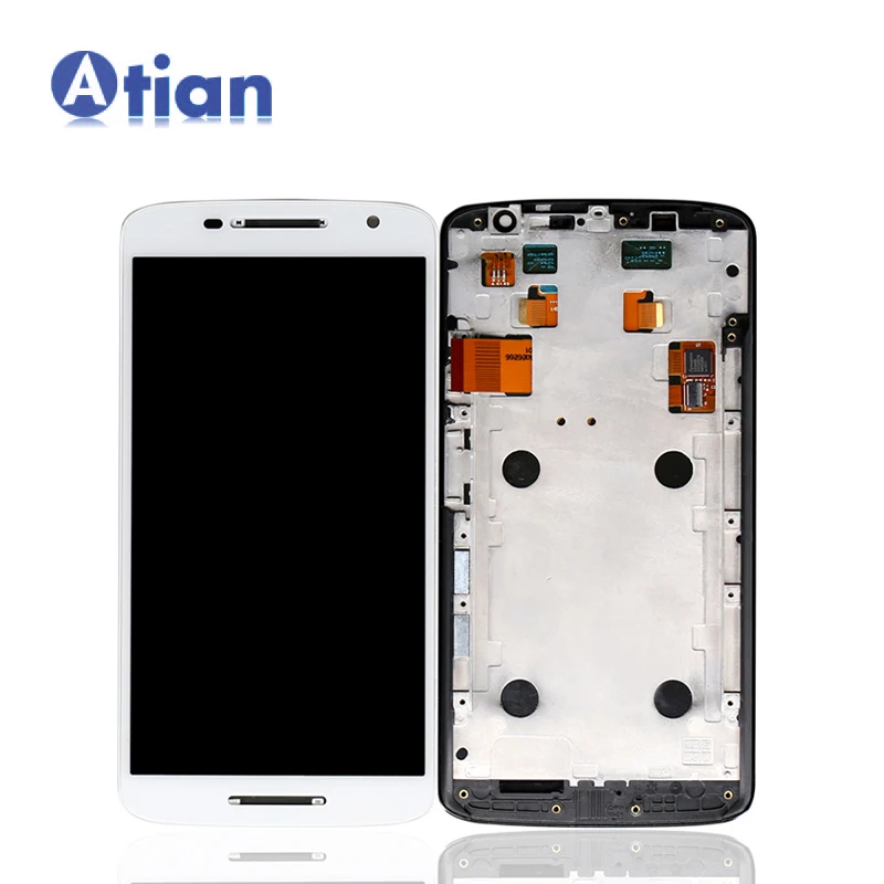 

For Motorola for Moto X Play Display LCD with Frame Touch Digitizer X3 XT1561 Display XT1562 XT1563 X Play lcd, Black white