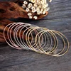 Stainless Steel 12 Pcs Bangle Set in Silver and Gold and Rose Gold Stackable Bangle