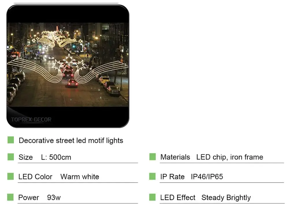 Holiday christmas decorative street light displays for sale