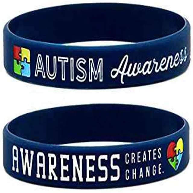 

Cheaper Custom Autism Awareness Bracelets Bangles Colorful Autism Awareness Silicone Wristband, Pantone color