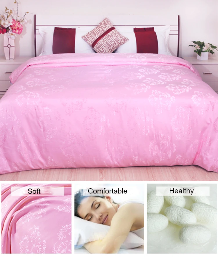 2019 high quality handmade silk pure cocoon quilt with wholesale