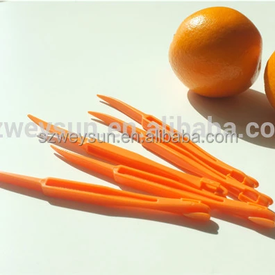 

Orange peelers zesters handle fruit opener device 2-in-1 food grade PP cutter slicer fruit & vegetable tool