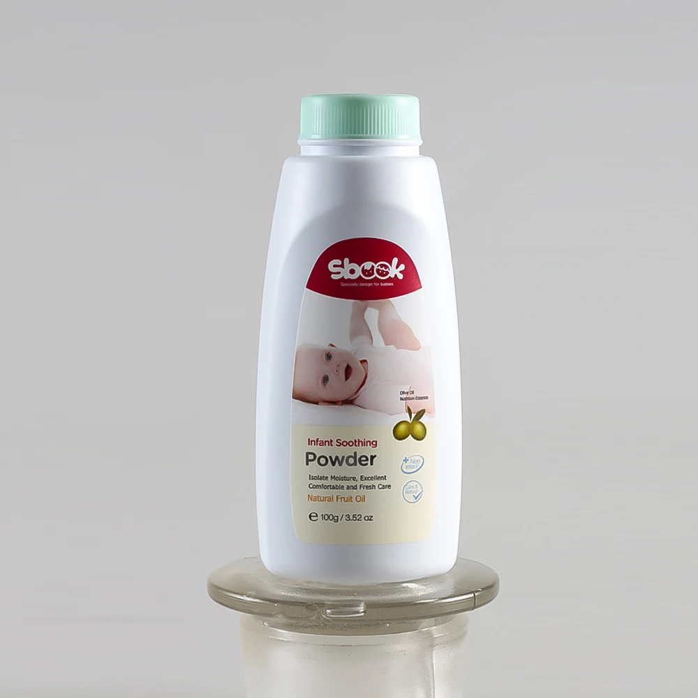 
high quality sbook baby powder talcum powder bottles 