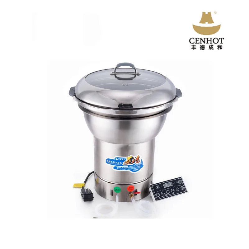 

Steam hotpot built in steam shabu shabu cooker induction hotpot cooker electric steam cooker for hotpot table, Silver