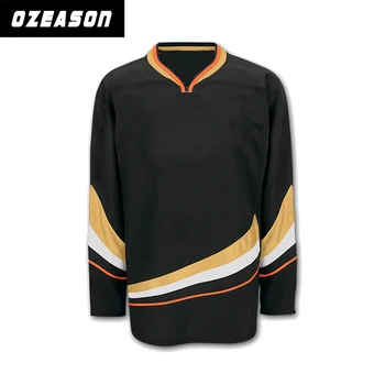 plain black hockey jersey