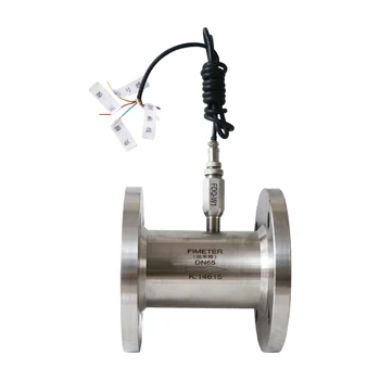 flange turbine purified connection water flow larger meter