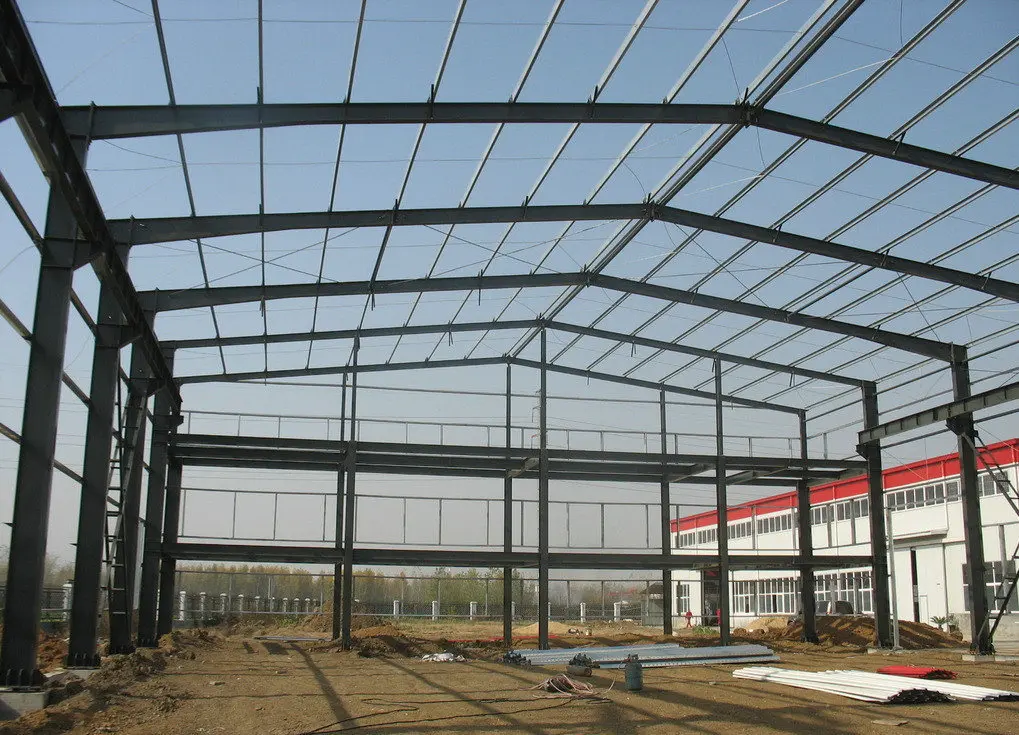 预制钢结构框架工业厂房建筑设计