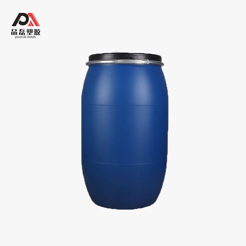 
200kg /55 gallon 200l blue plastic oil drum 