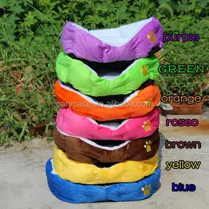 Image of Soft Plush cotton Dog Bed , Stuffed doggie lounge