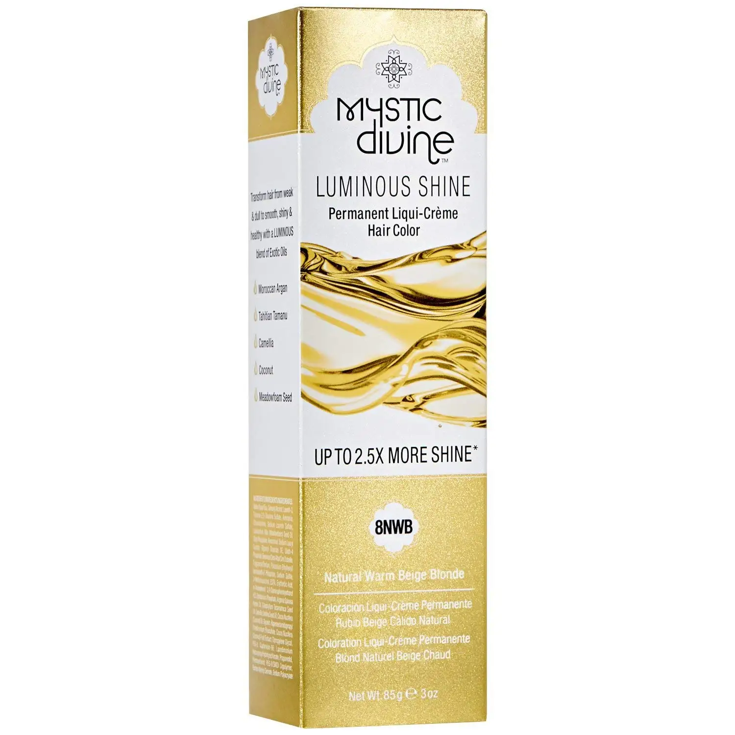 6.49. Mystic Divine 8NWB Natural Warm Beige Blonde Liqui-Creme Permanent Ha...