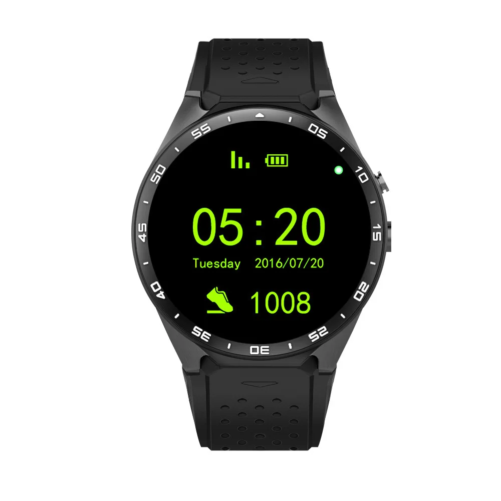 

Latest 4g 3g Android 5.1 smart watch mobile phone wifi gt08 kw88