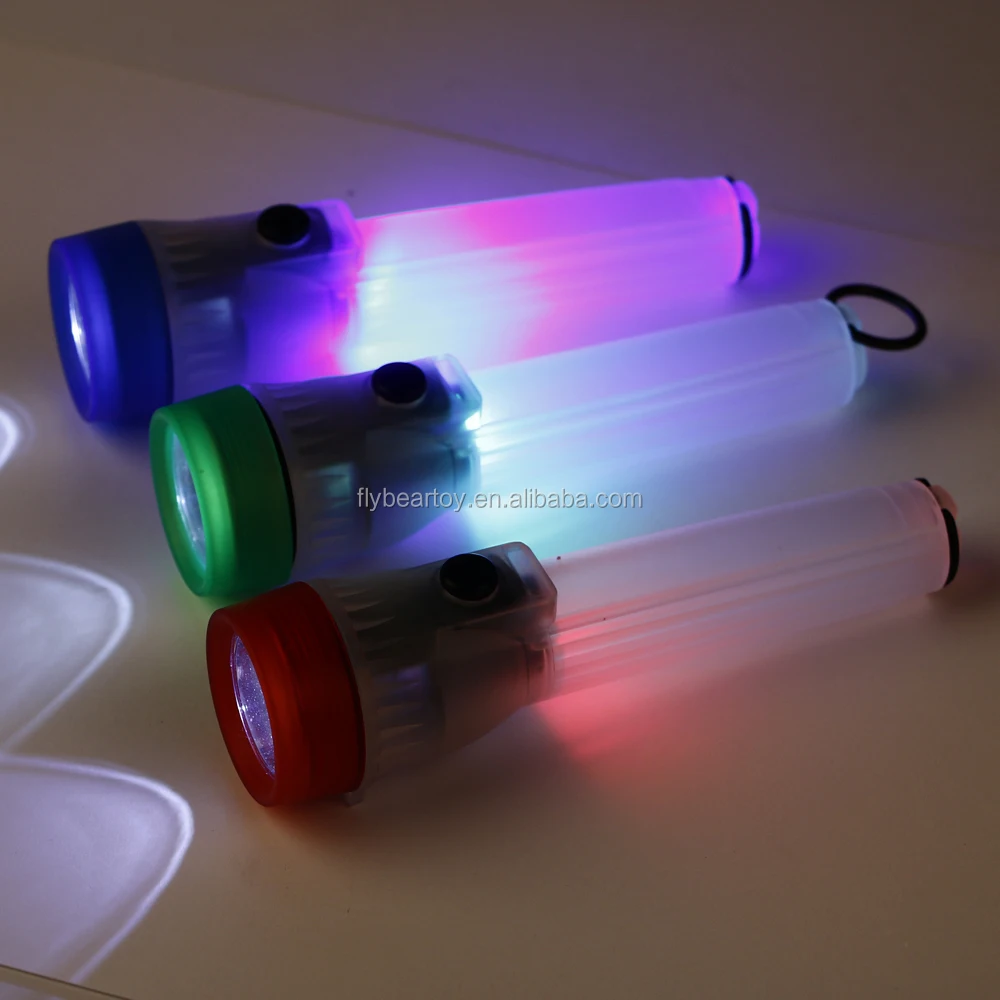 Plastic Hanging Led Touch Flashlight For Children Party Favor Led