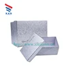 OEM custom designs wholesale cheap premium silver foil elegant 300 gsm wedding gift packaging recycled paper box