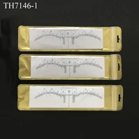

Permanent Makeup Measuring Tool Wholesale Blue Color Microblading Eyebrow Tattoo Ruler Stencil Disposable Eyebrow Ruler Sticker