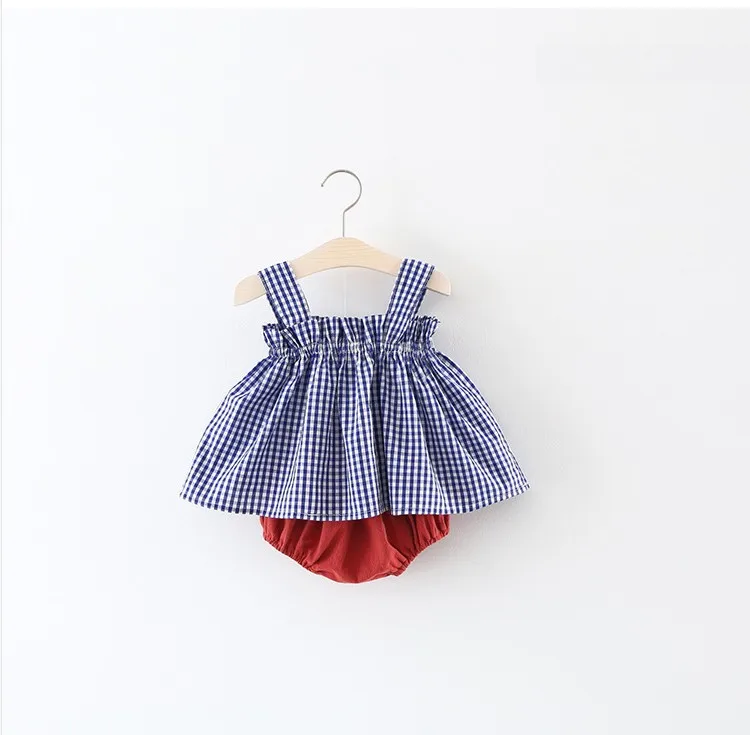
2018 Summer Kids Girl Clothing Sets Ins Tops and Shorts Children Clothing 