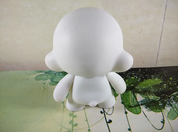 5 in 1 DIY Cute 4 inches Kidrobot Munny Unpainted White Vinyl Art Toy Figure 
