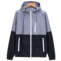 

wholesale 80 90s mens windbreaker color block long sleeve water resistant windbreaker jackets