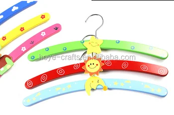 Hand Painted Handicrafts Wood Hanger With Cartoon Design Product On Alibaba Com