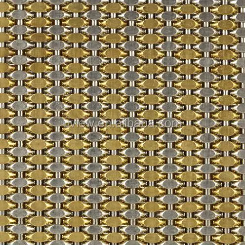 
Plain woven decorative metal net for christmas decorations 