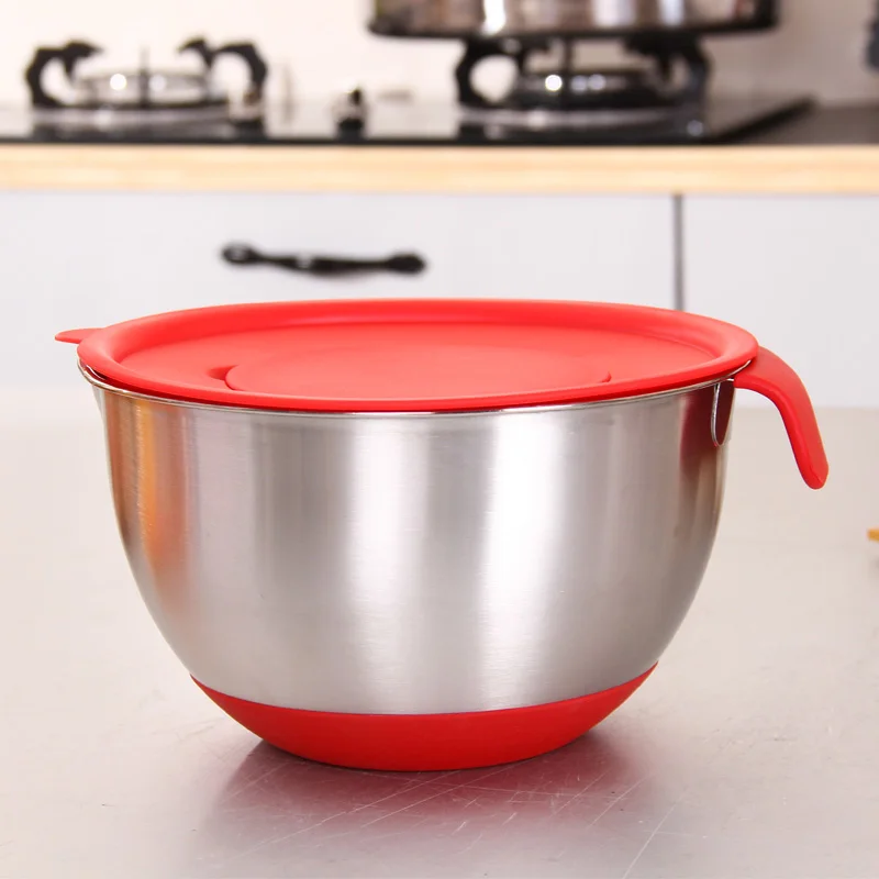 Stainless Steel Black Mixing Bowl Set With Lid And Grater Buy