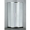 35*35 inch aluminum alloy round sliding shower glass door
