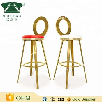 Stainless Steel Bar Stools With Backs high hollow round back stainless steel bar stools made in china