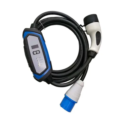 
16a evse level 2 portable ev charger j1772 ev plug to schuko socket 