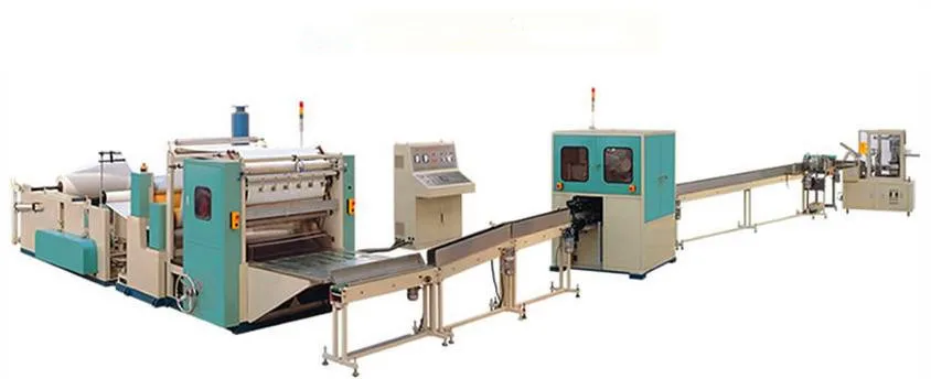  Full Automatic Tissue Paper Production Line Facial Tissue Folding Machine
