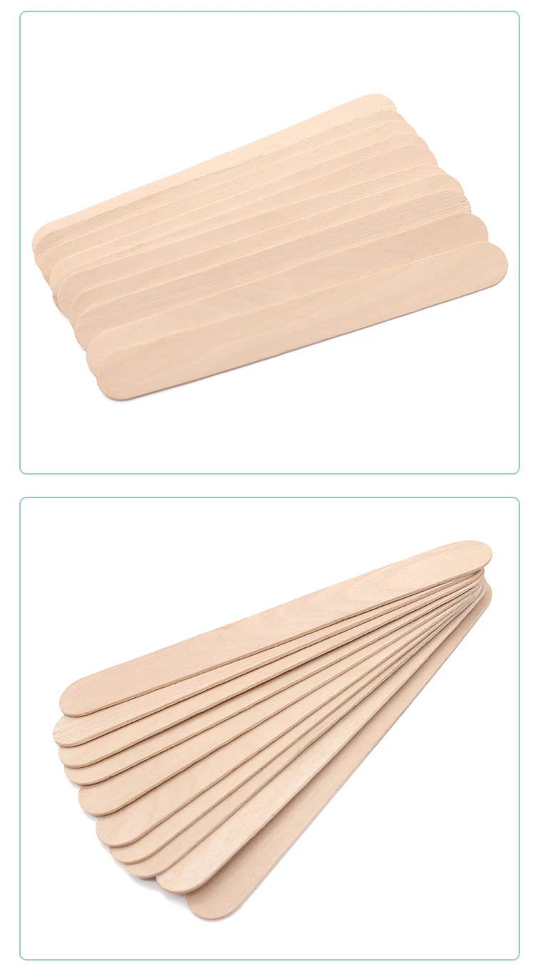 Wax Use 50 Pcs Factory Prices Wooden Spatulas For Hair Removal Wooden