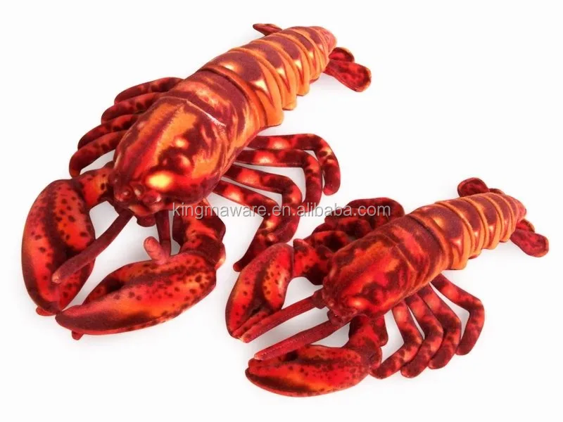 Realistic Plush Lobster Soft To Lifesize Stuffed Lobster Plush Toy