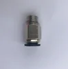 PC 1/4 Push to Connect Tube Fitting, Male Straight 1/4" Tube OD 1/4" NPT Thread