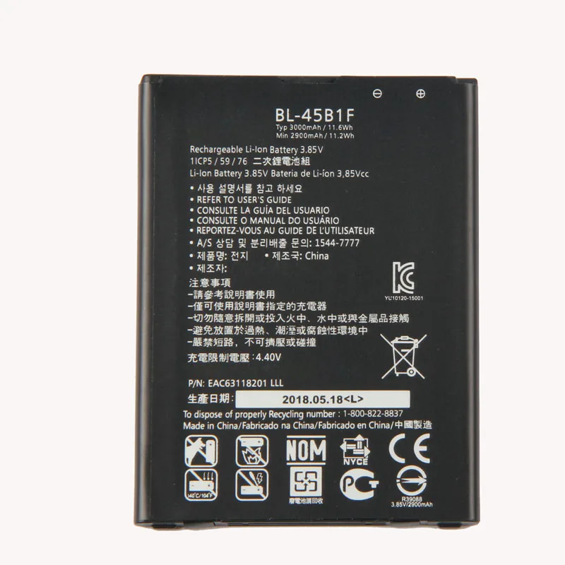 

Wholesale BL-45B1F phone battery for LG V10 battery F600 Style 2 H961N H900 VS990 H968 BL45B1F batteries