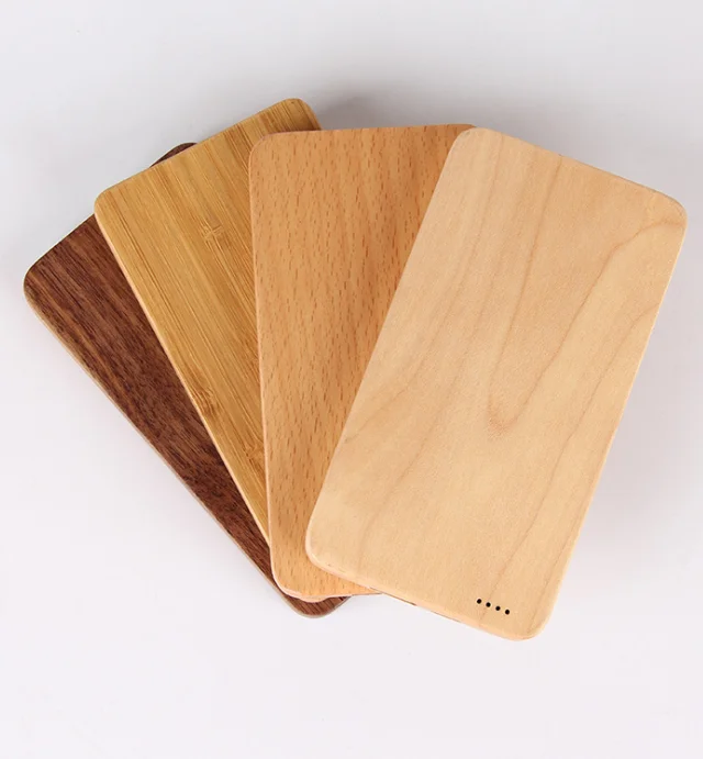 

Factory Wholesale environment friendly pocket size wood power bank 4000mah/5200mAh/6000mah