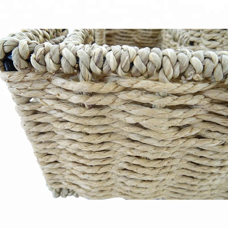 
Small seagrass straw storage basket with handle 