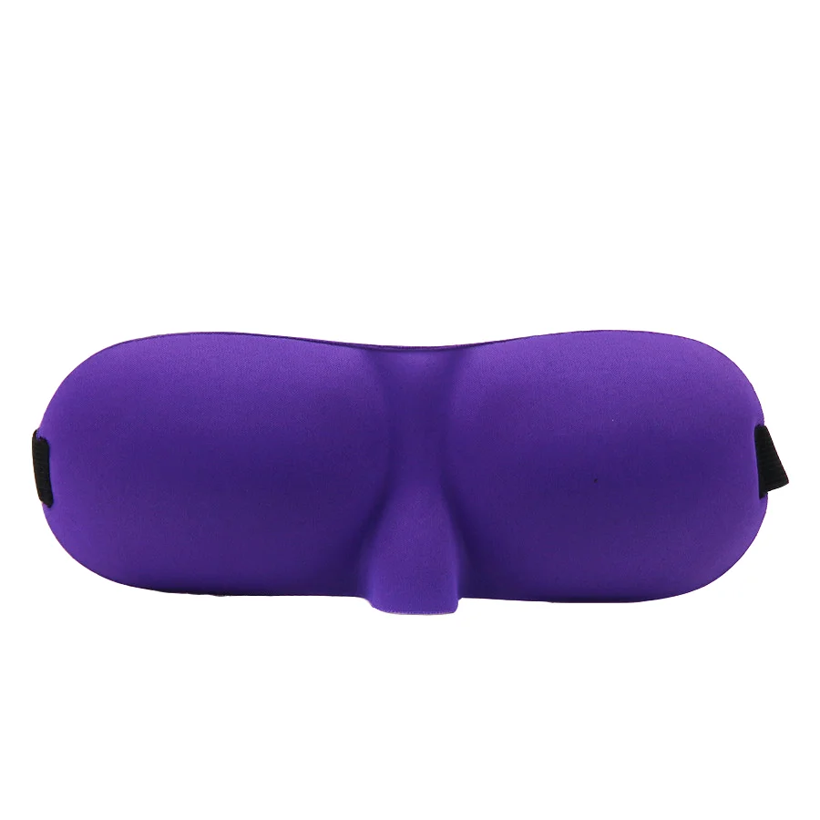 Customizable 3d Memory Foam Sleeping Purple Lavender Eye Mask Patch
