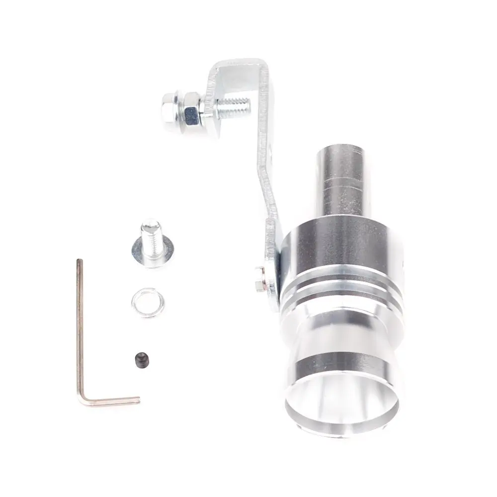 Dromedary Universal Color Chrome Size S Turbo Sound Noise Exhaust Muffler Pipe Whistle//Fake Blow off valve BOV Simulator Whistler